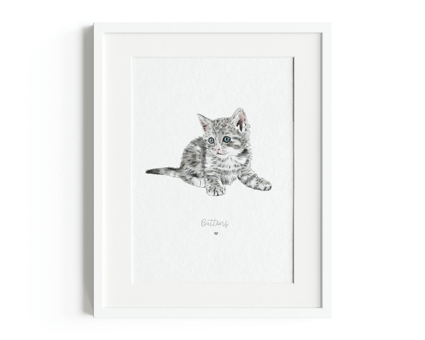 Custom Pet Portrait Print Unframed