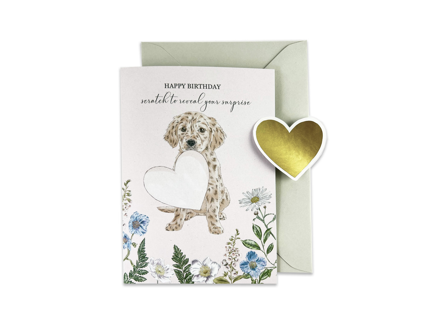 Puppy Birthday Surprise Scratch Reveal Card