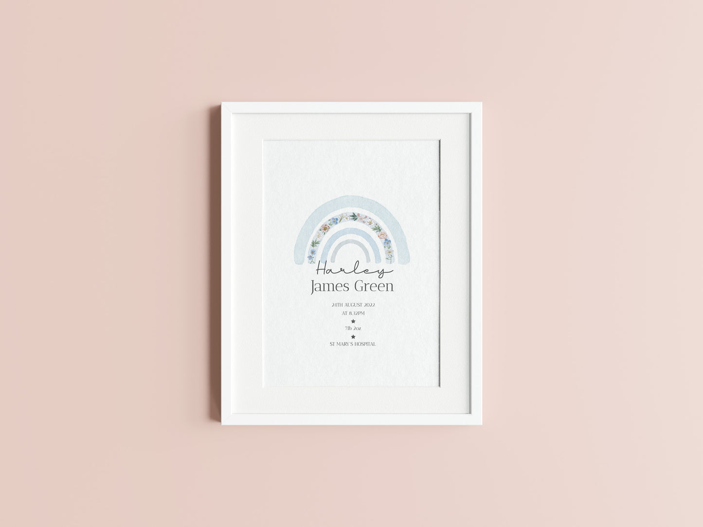 Personalised Rainbow Print