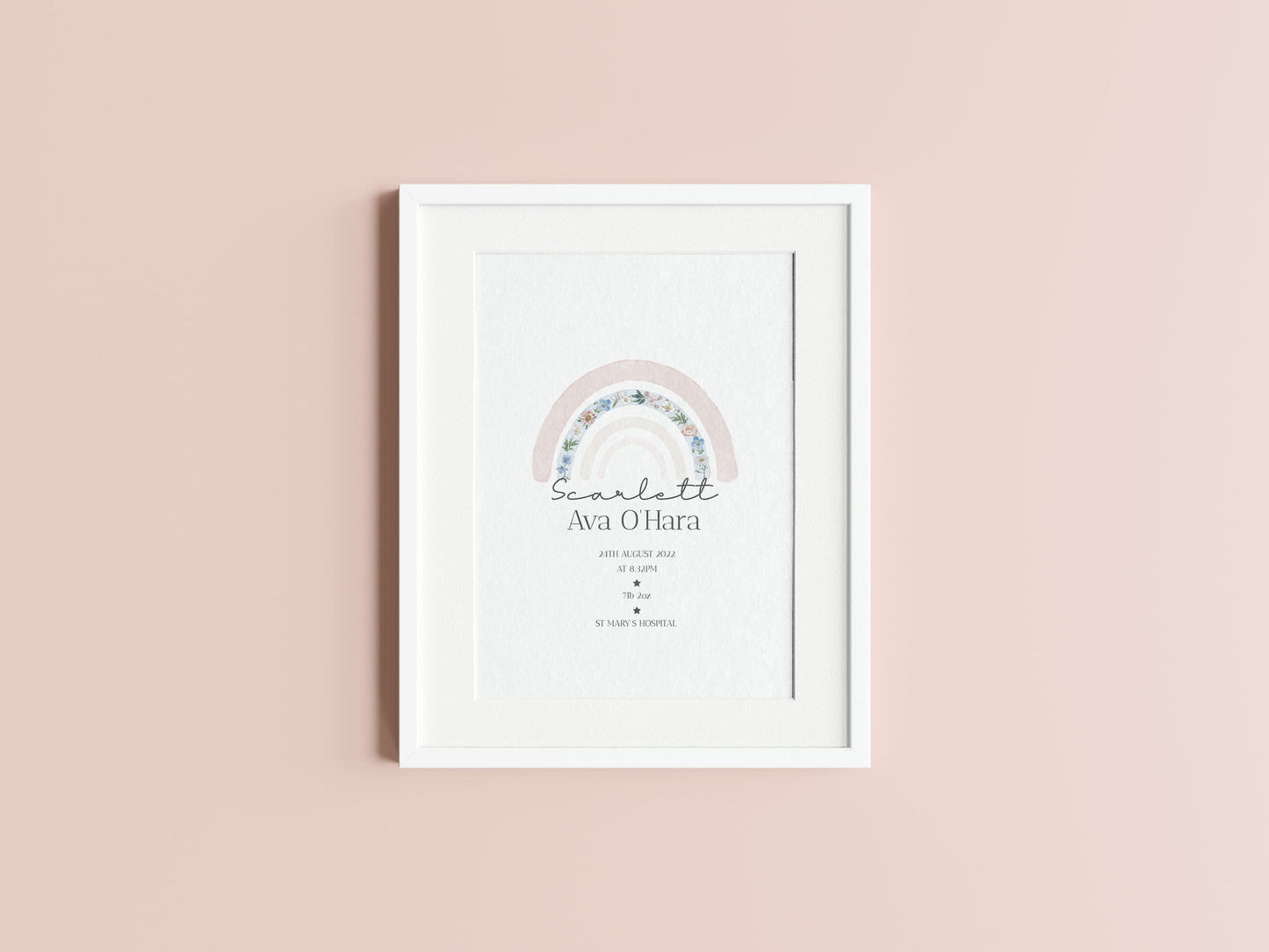 Personalised Rainbow Print