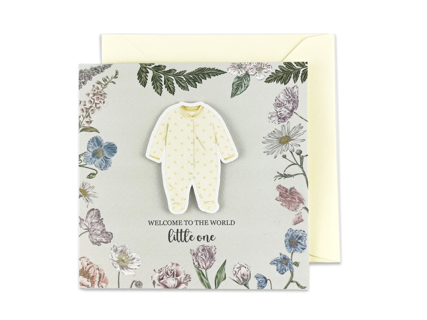 Yellow Baby Grow Card