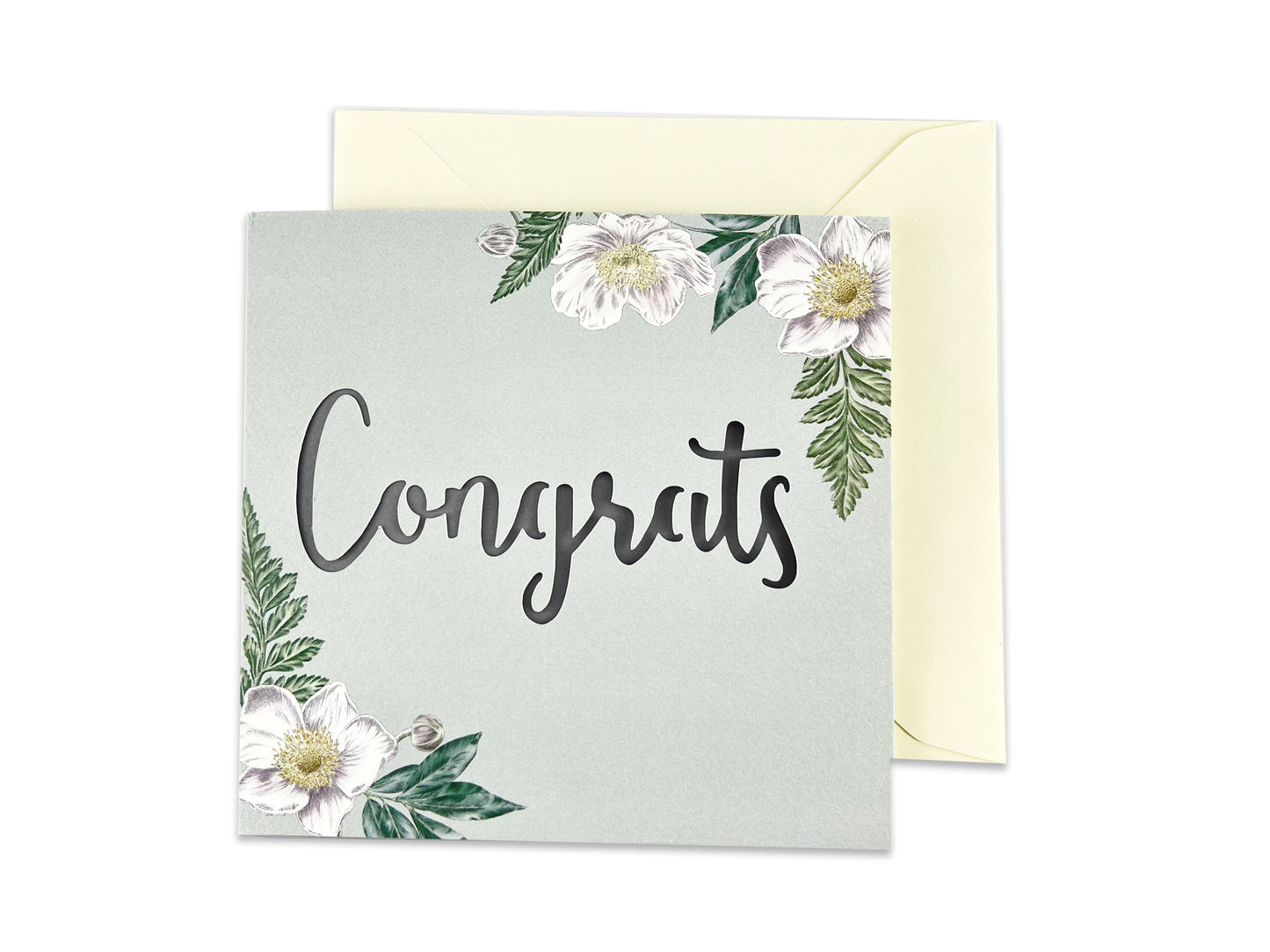 Anemone Congrats Papercut Card