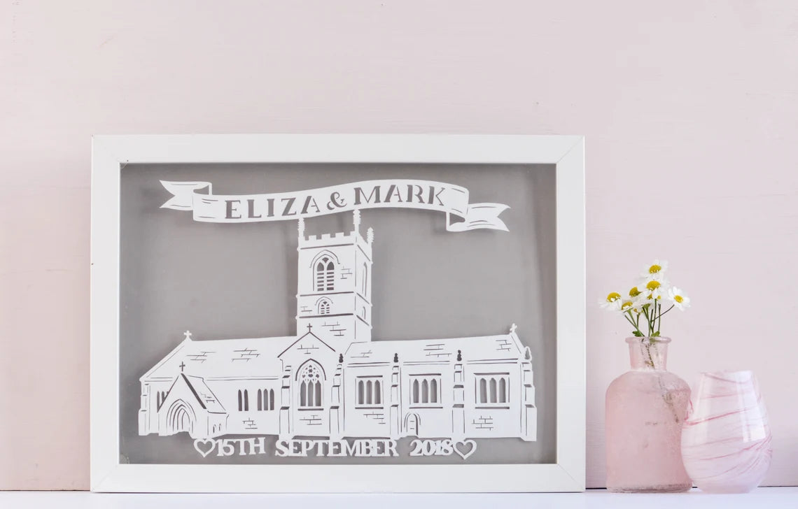 Custom Venue Portrait Art Framed