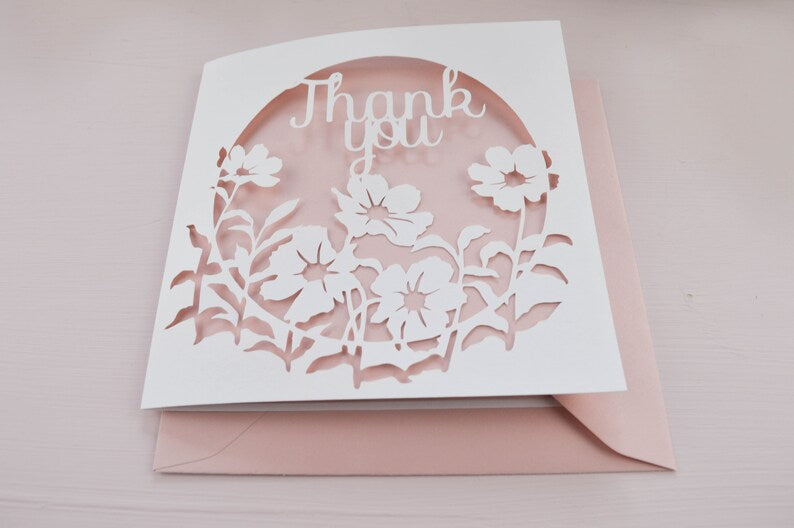 Thank You Papercut Card