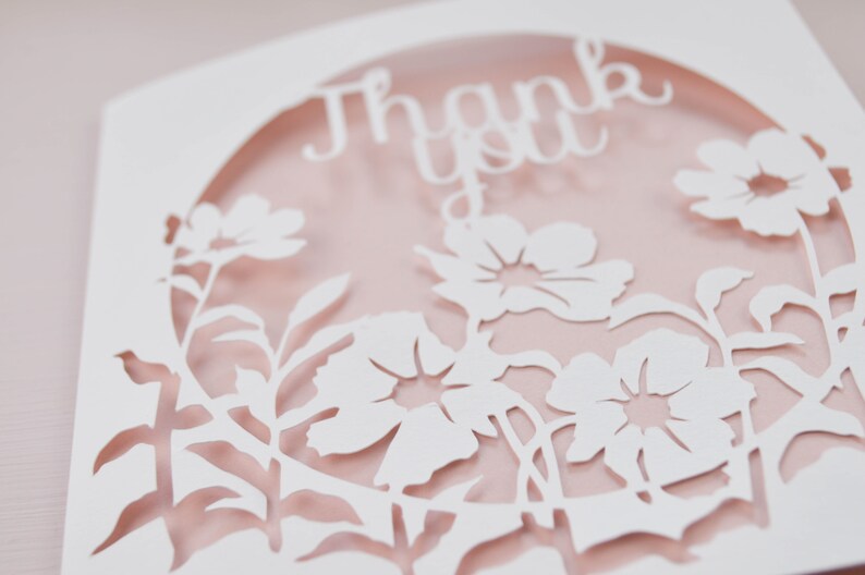 Thank You Papercut Card