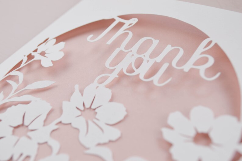 Thank You Papercut Card