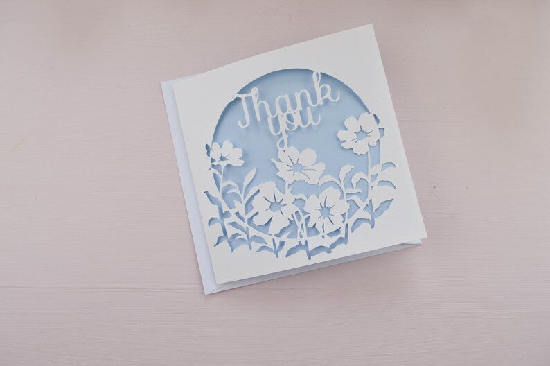 Thank You Papercut Card