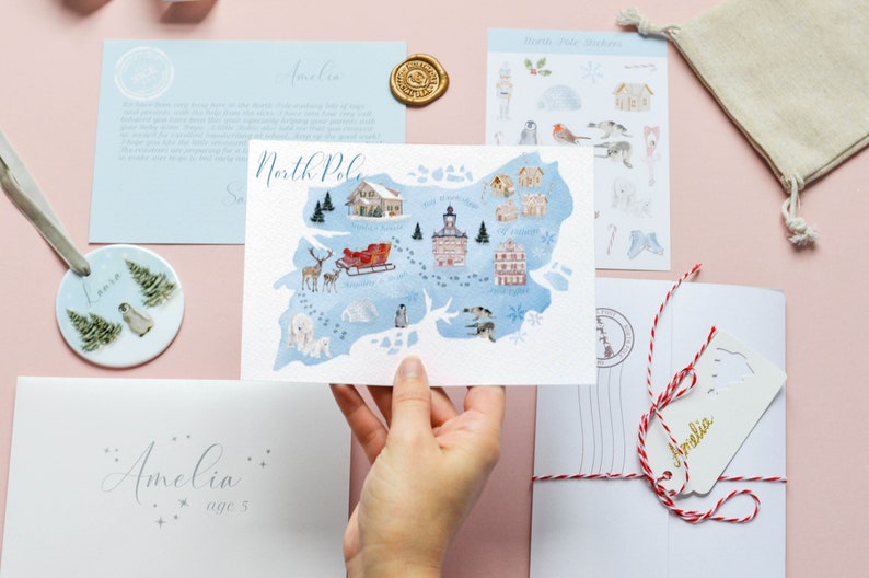 Personalised Letter From Santa North Pole Post