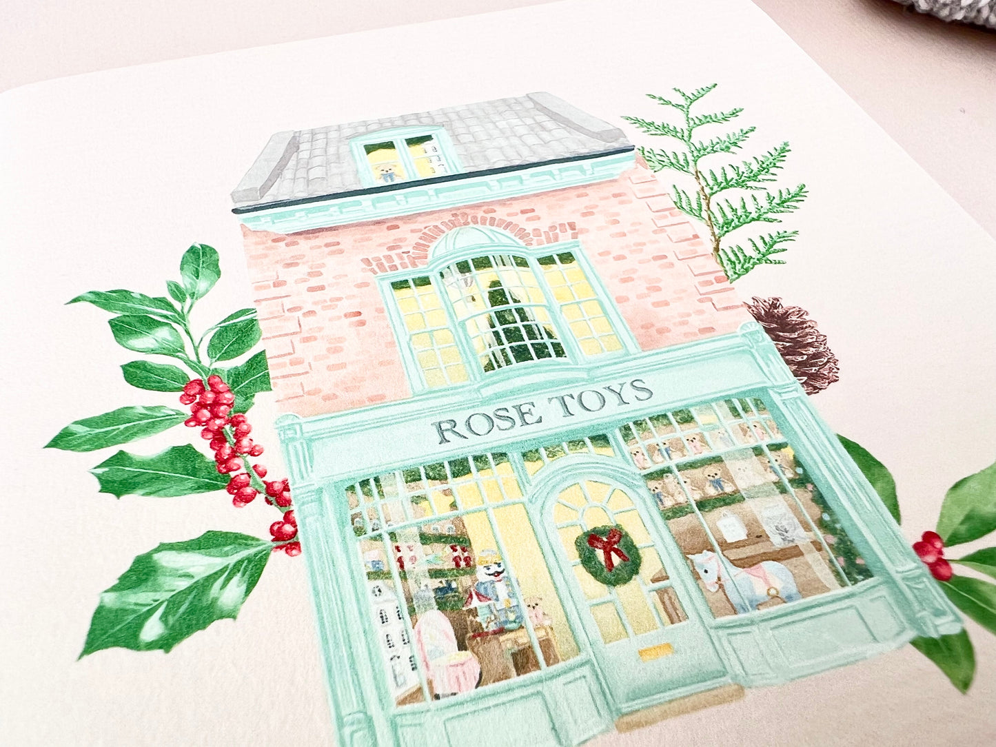 Christmas Toy Shop Personalised Card