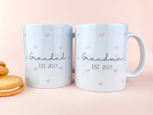 Personalised Grandma & Grandad Mugs