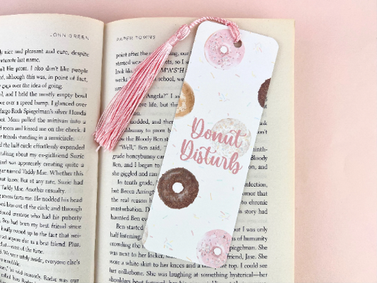 Donut Disturb Bookmark with Tassel