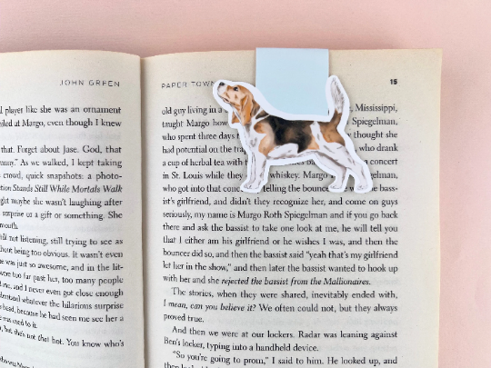 Beagle Dog Magnetic Bookmark