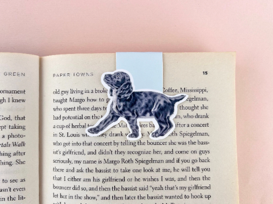 Spaniel Puppy Dog Magnetic Bookmark