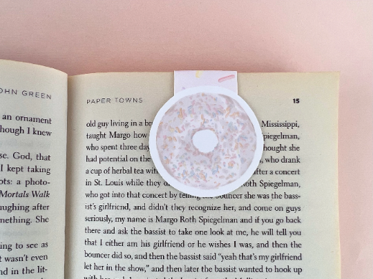 Iced Donut Magnetic Bookmark