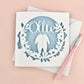 Personalised Baby Grow Papercut Card