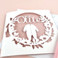 Personalised Baby Grow Papercut Card