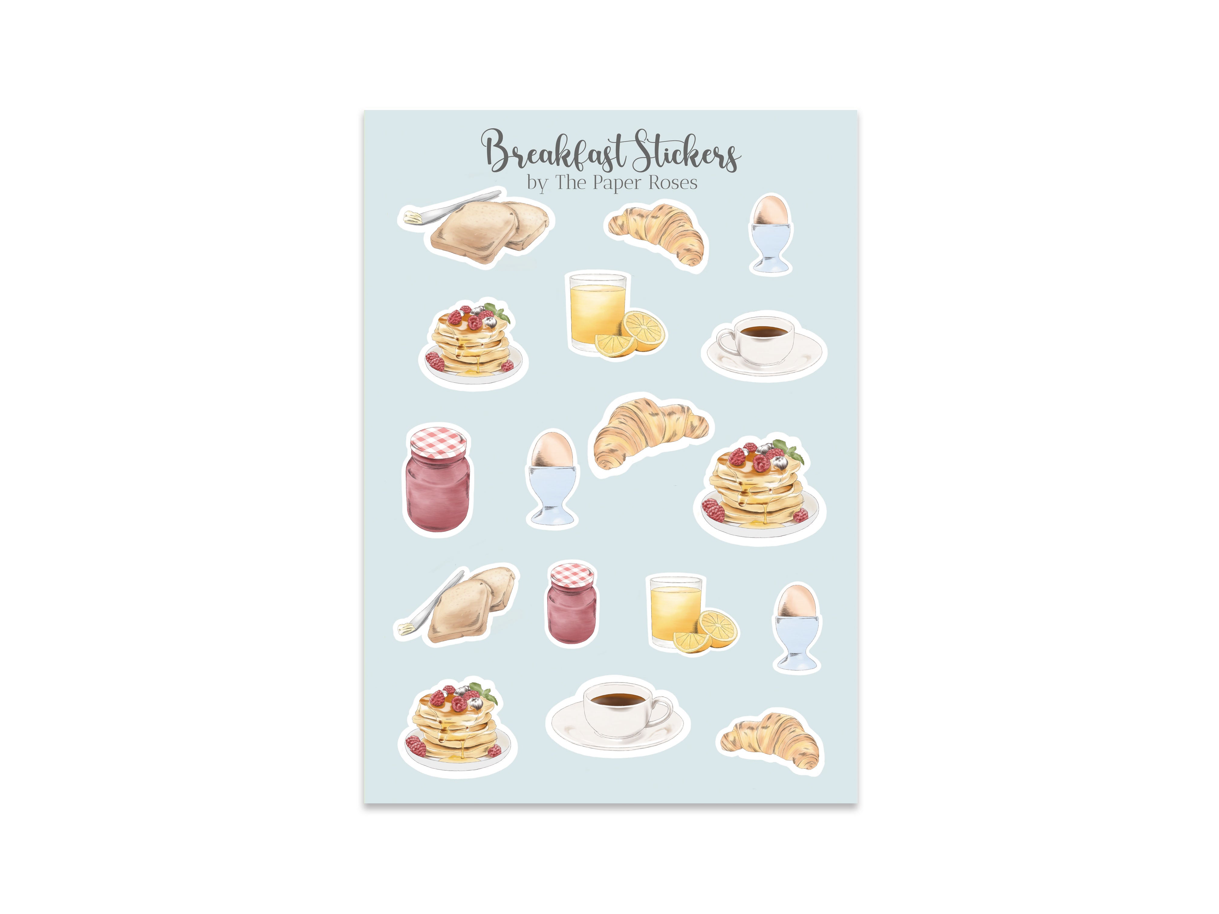 Breakfast Brunch Mini Planner Stickers – The Paper Roses Co