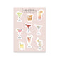 Cocktail Drinks Mini Planner Stickers