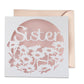 Floral Sister Papercut Card