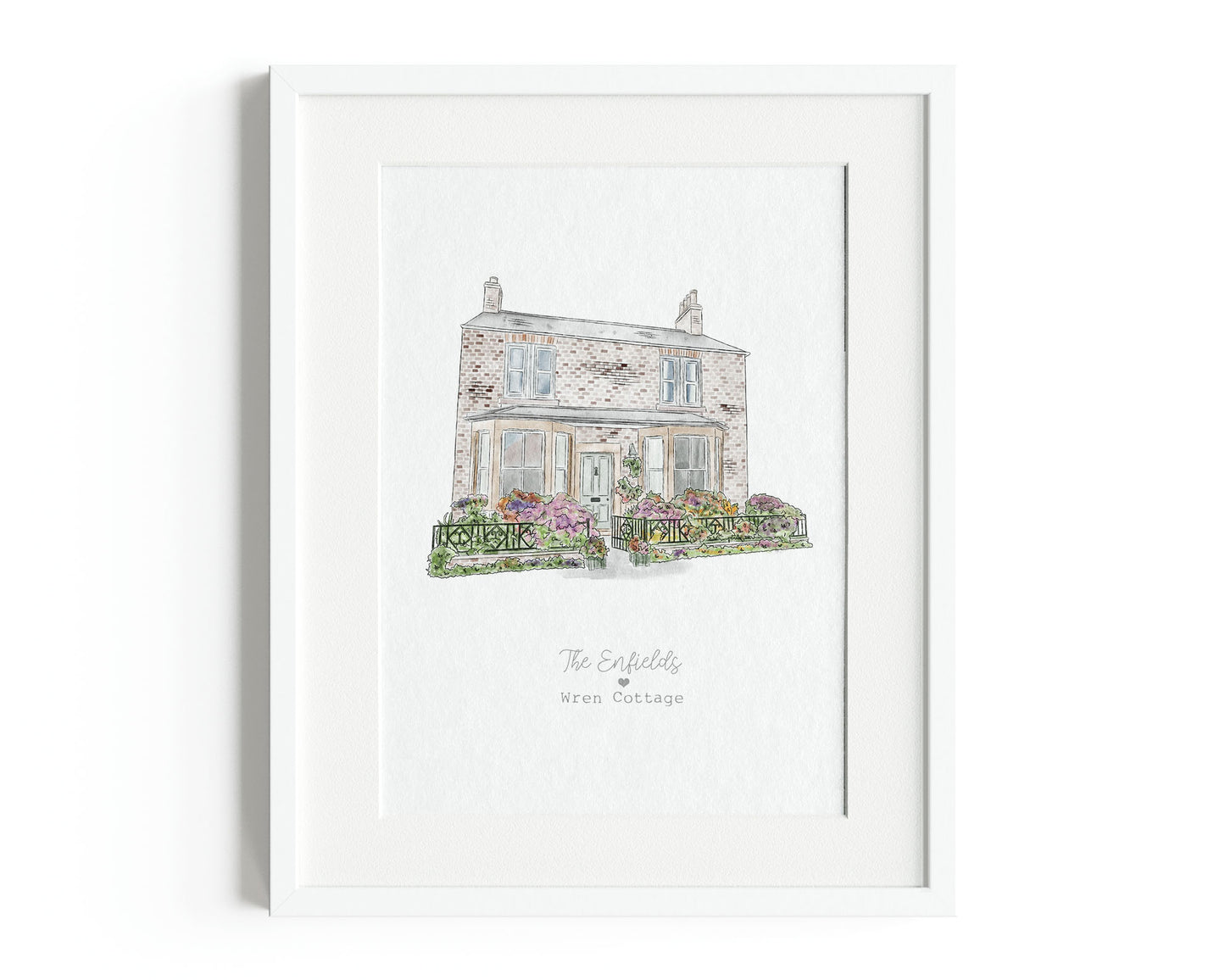 Custom House Portrait Print Unframed