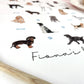 Dogs Personalised Tea Towel