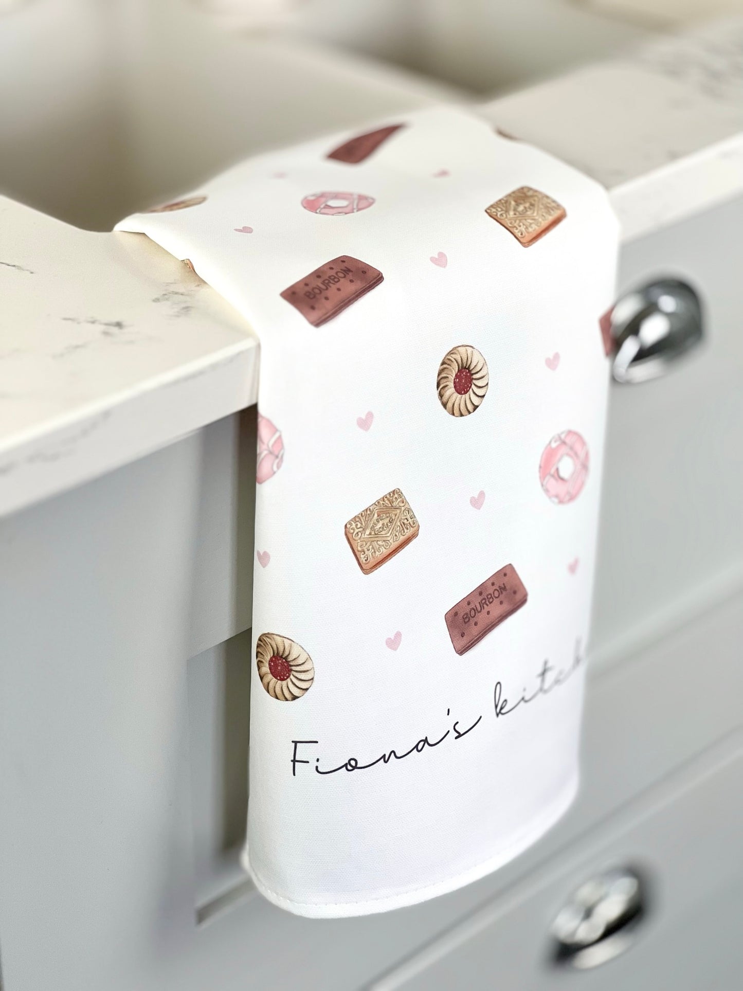 Biscuits Personalised Tea Towel