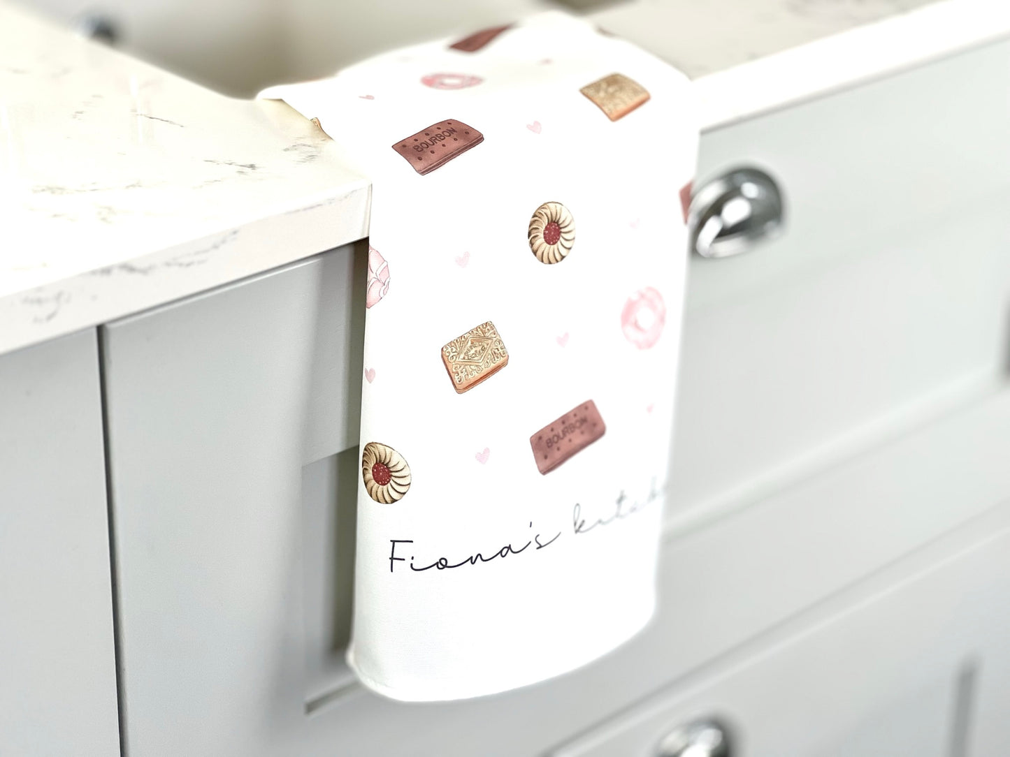 Biscuits Personalised Tea Towel