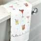 Cocktail Personalised Tea Towel