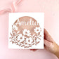 Floral Name Papercut Card