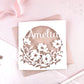 Floral Name Papercut Card