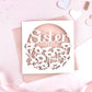 Floral Sister Papercut Card