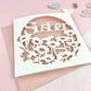 Floral Sister Papercut Card