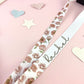 Peony and Rose Personalised Lanyard