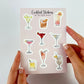 Cocktail Drinks Mini Planner Stickers