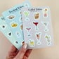 Cocktail Drinks Mini Planner Stickers