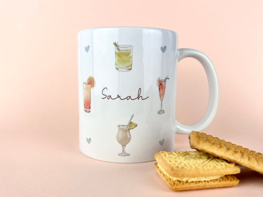 Cocktails Personalised Mug