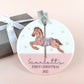 Personalised Name Carousel Horse Bauble
