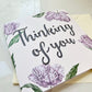 Parrot Tulip Thinking of You Papercut Card