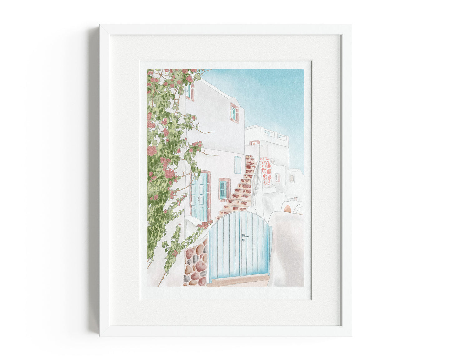 Santorini Print