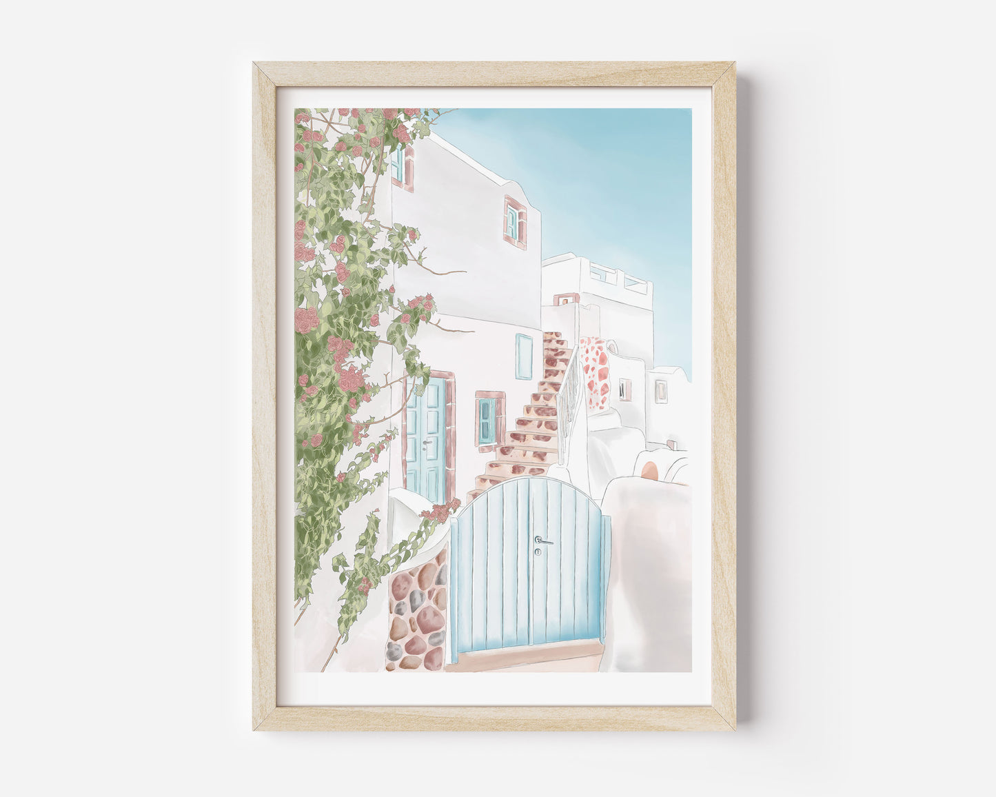 Santorini Print