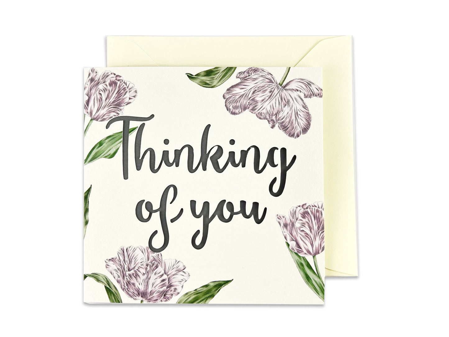 Parrot Tulip Thinking of You Papercut Card