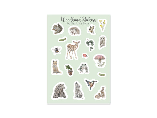 Woodland Mini Planner Stickers