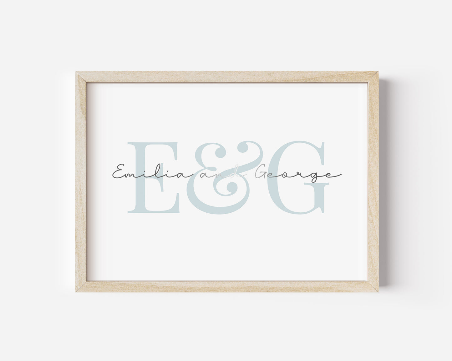 Personalised Couple Names Foil Print