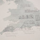 Literary Locations Map Print