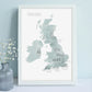 Literary Locations Map Print