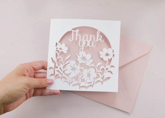 Thank You Papercut Card