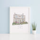 Custom House Portrait Print Unframed