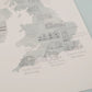 Literary Locations Map Print
