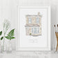 Custom House Portrait Print Unframed