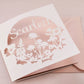 Wildflower Name Papercut Card